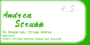 andrea strupp business card